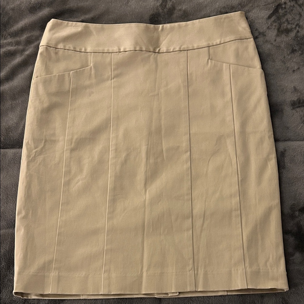The Limited Beige Pencil Skirt